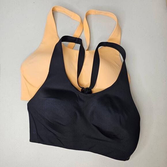 Athleta Women's Advance Bra B-G Size 32D Black & Sunset Orange Activewear Active - Picture 9 of 9